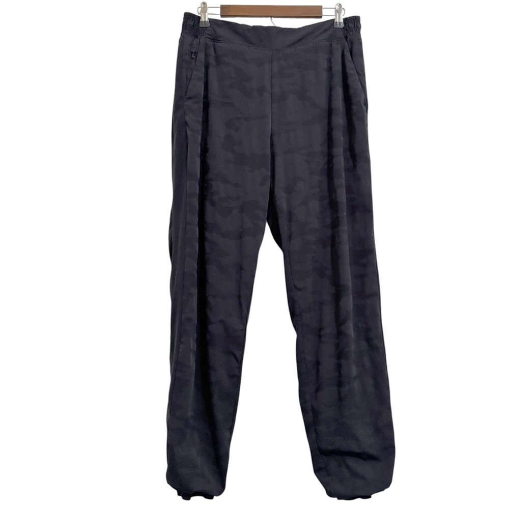 Athleta Brooklyn Textured Camo Lined Jogger Black 14T Tall - Picture 5 of 16